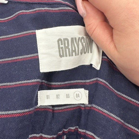 GRAYSON hero button down flannel shirt 4 L - Picture 4 of 6